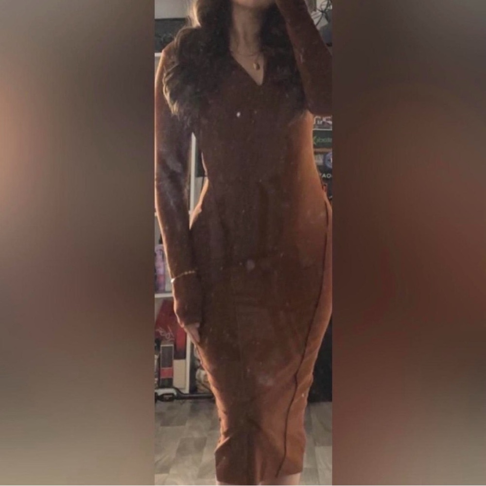 Brown Midi Dress